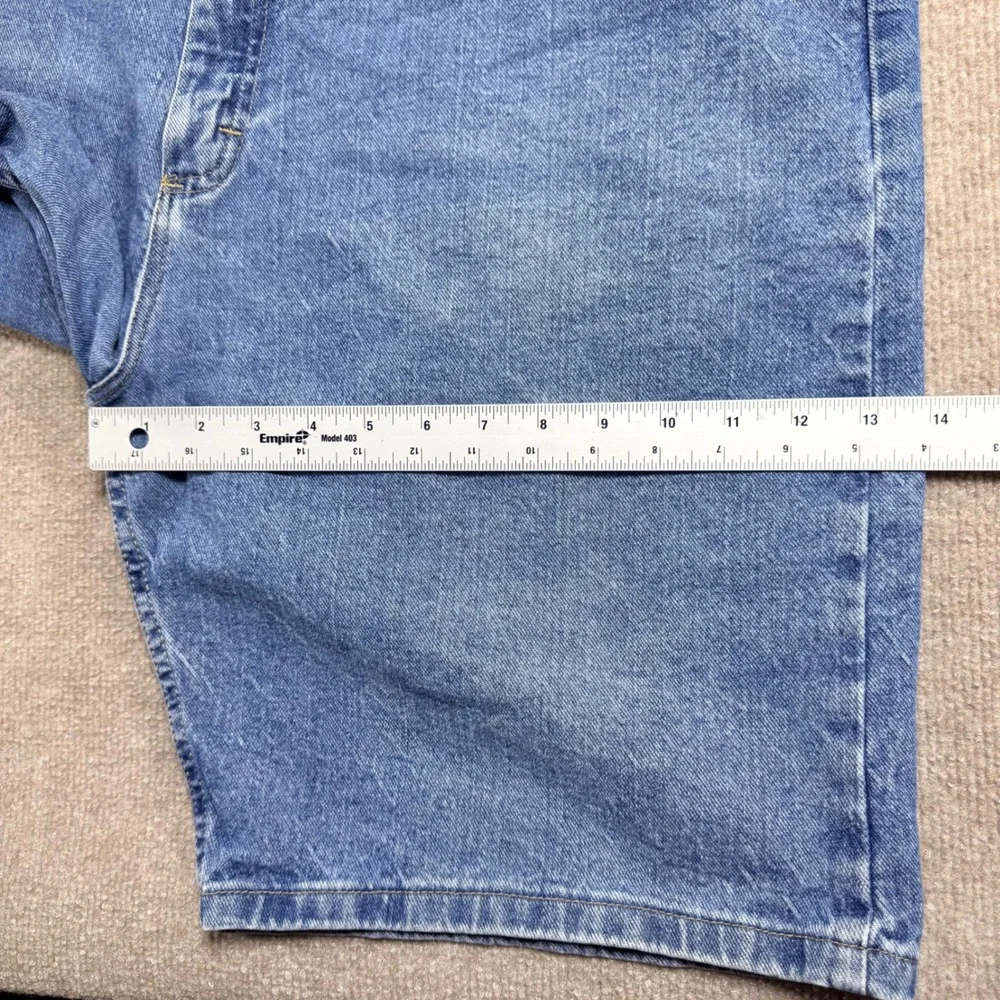 Wrangler Relaxed Fit Denim Shorts Mens 40 Blue Cotton 606W4MS Medium Wash